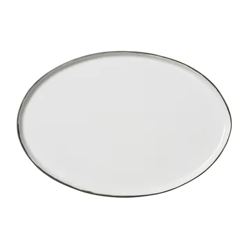 Esrum saucer oval 26.5x39 cm - Ivory-grey - Broste Copenhagen