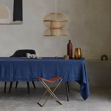 Gracie table cloth 160x300 cm - dark blue - Broste Copenhagen