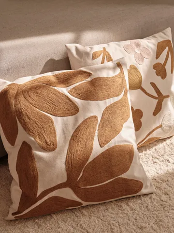 Herbert cushion cover - Golden brown-natural, 50x50 cm - Broste Copenhagen