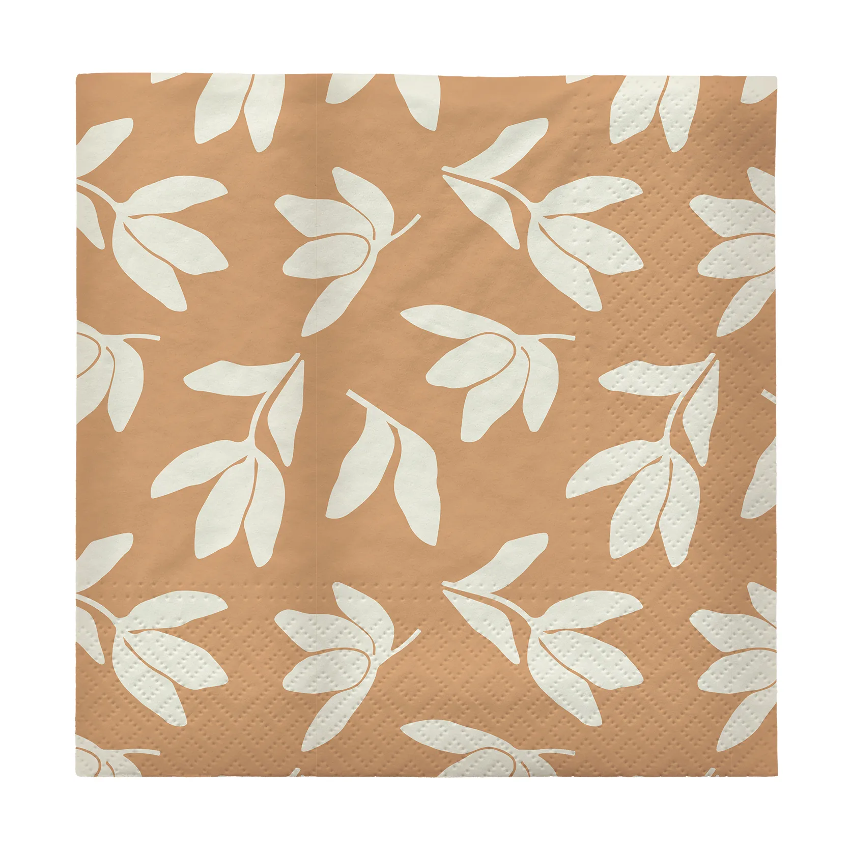 Herbert paper napkins 33x33 cm 20-pack, Cinnamon sand-off white Broste Copenhagen