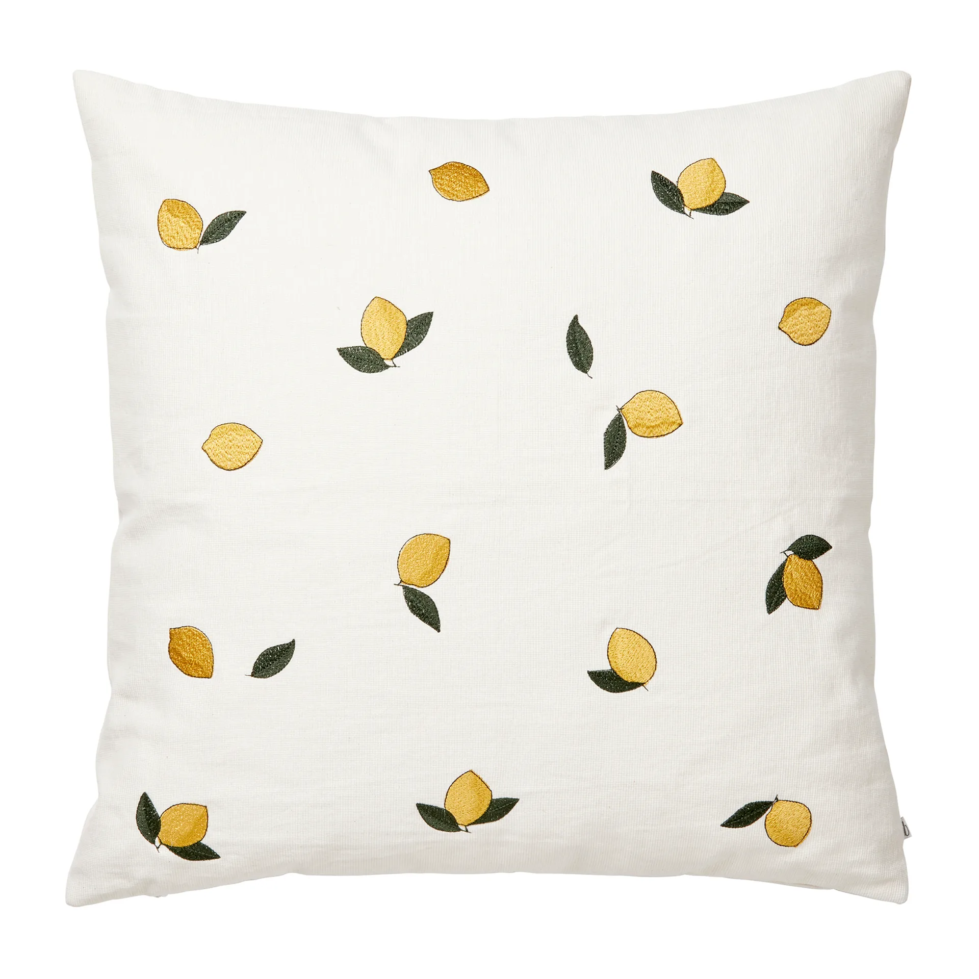 Lemon pillowcase 50x50 cm, Golden yellow Broste Copenhagen