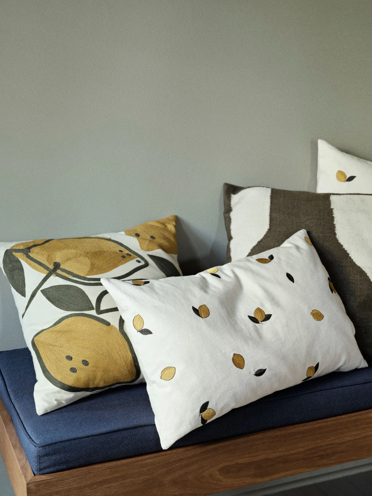 Limone pillowcase 50x50 cm, Castle beige Broste Copenhagen