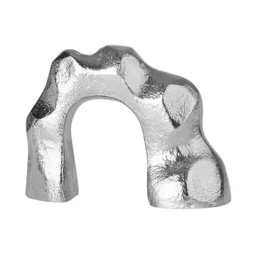 Lumos candle holder 7x9.5 cm - Metal Finish - Broste Copenhagen