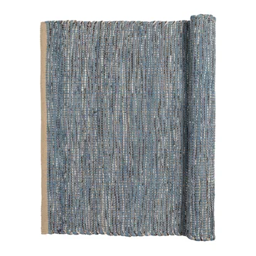 Magda cotton rug 80x250 cm - Flint stone blue - Broste Copenhagen