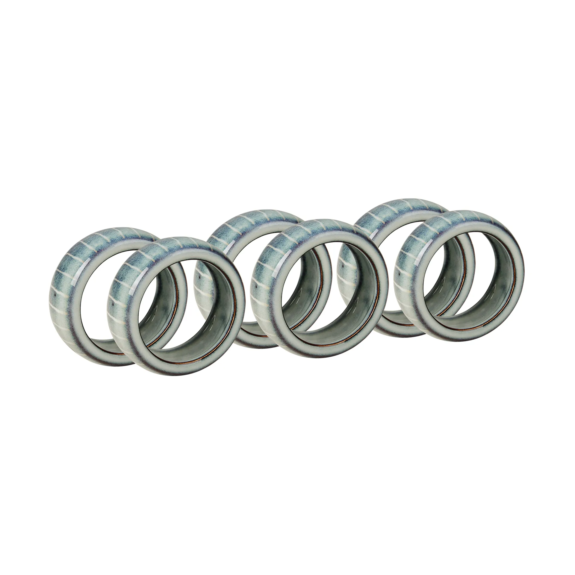 Nordic Sea napkin ring 6-pack, Soft blue Broste Copenhagen