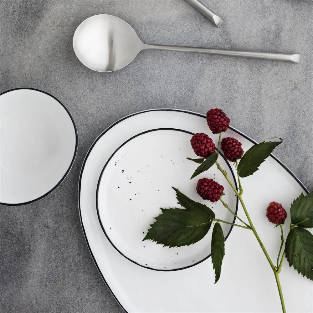 Salt plate with dots, Ø 13.8 cm Broste Copenhagen