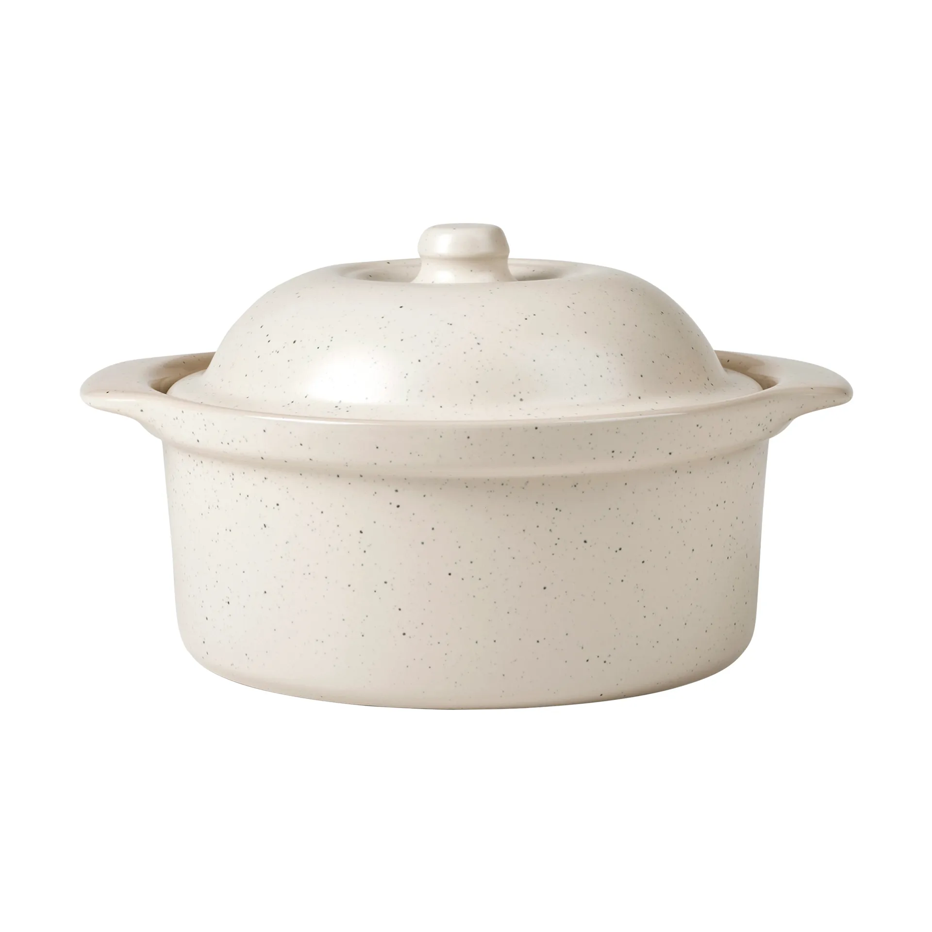 Vig ovenproof dish with lid, 20.5x24 cm, Beige Broste Copenhagen