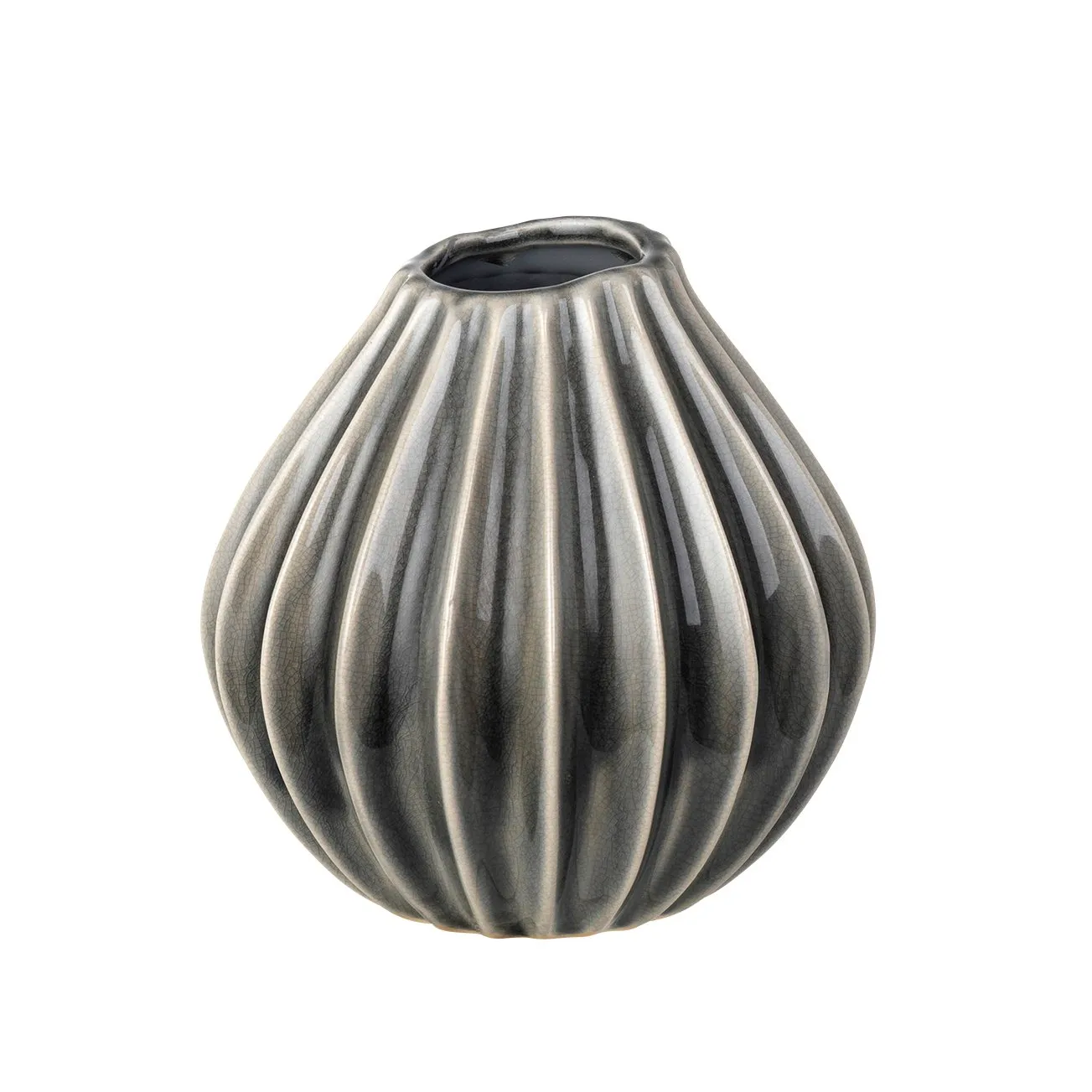 Wide vase smoked pearl, S. 15 cm Broste Copenhagen