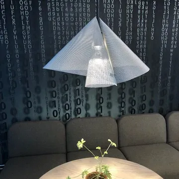 Diffuse pendant lamp - Orange, Ø30x20cm - Bsweden