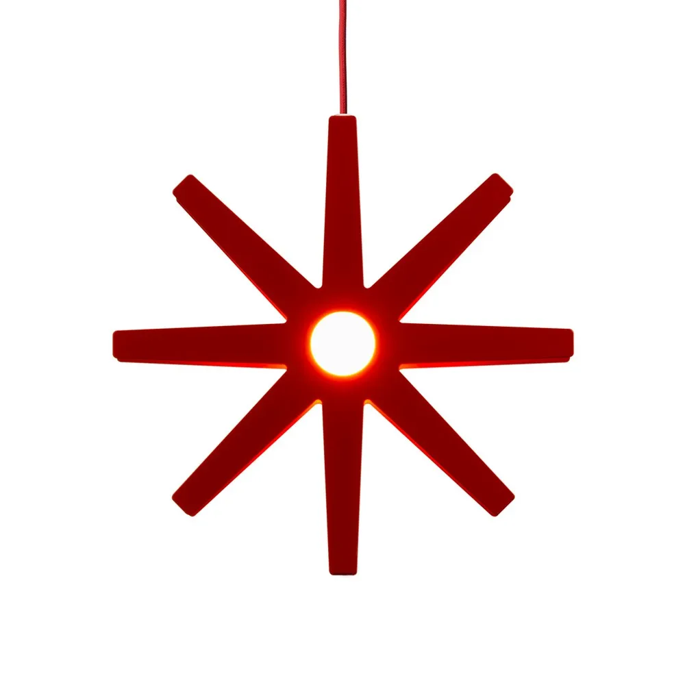 Fling 78 advent star, Red, red cord Bsweden