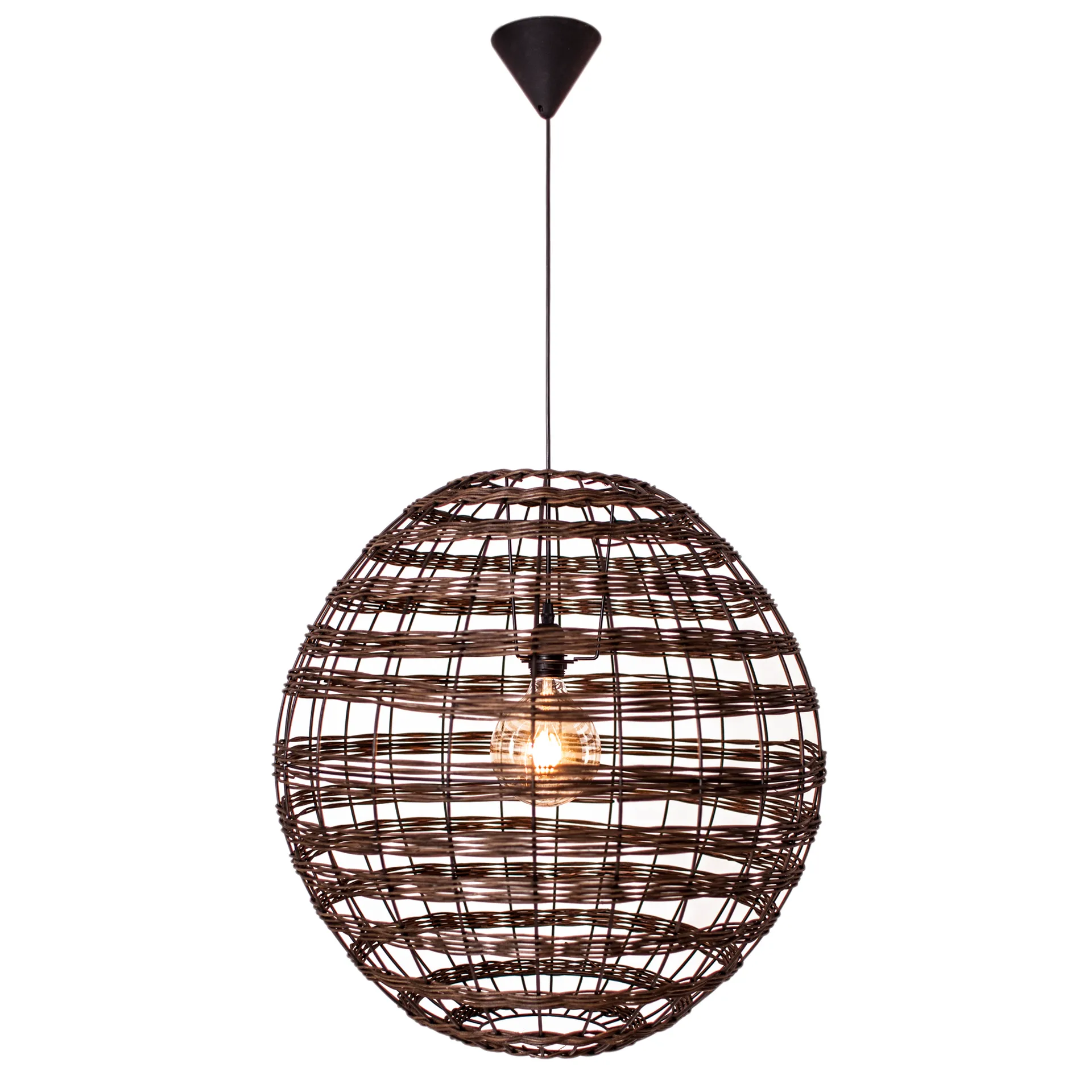 Broom ceiling lamp Ø60 cm, coffee By Rydéns