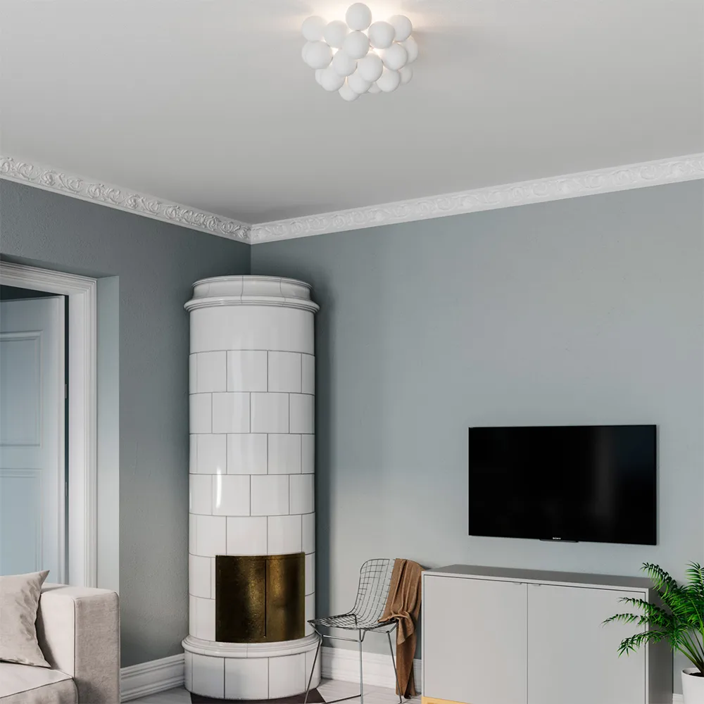 Gross ceiling lamp, Glass clear, large By Rydéns
