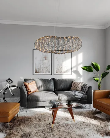 Hayden ceiling lamp - Matte black, 115 cm - By Rydéns