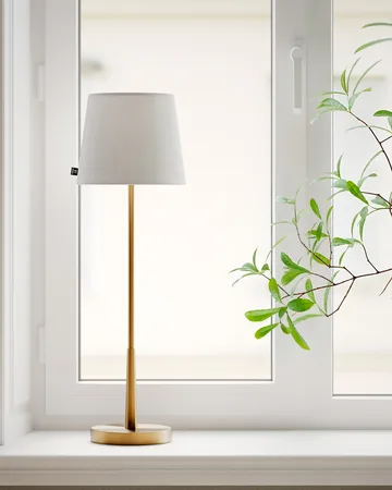 Lumi table lamp 68,5 cm - Gold-white - By Rydéns