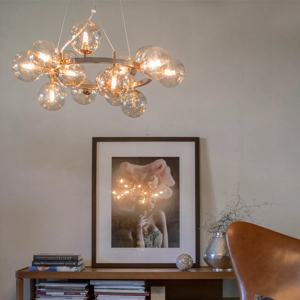 Splendor ceiling lamp, amber By Rydéns