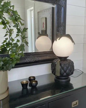 Viva La Diva table lamp 45 cm - Black-matte white - By Rydéns