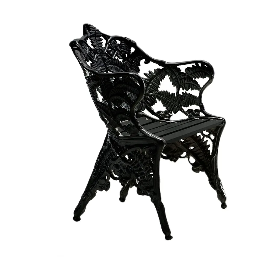 Classic armchair, Black-black lacquered mahogany Byarums bruk