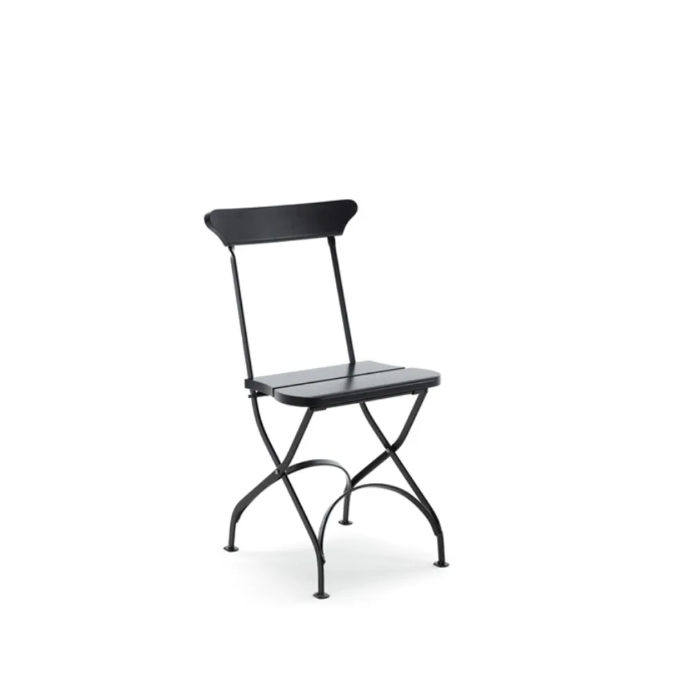 Classic No.2 chair, Black, black stand Byarums bruk