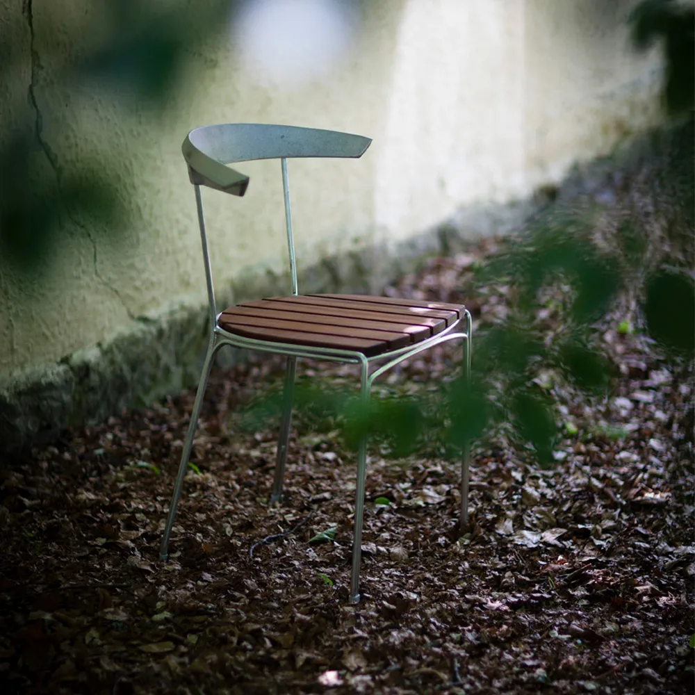 Dover chair, Mahogany oil, black stand Byarums bruk