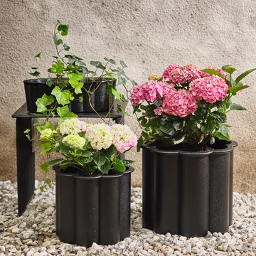 Gråsippa plant pot - Black, no. 1 Ø33 cm - Byarums bruk