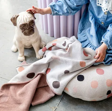Big Pug decoration 31 cm - beige - Byon