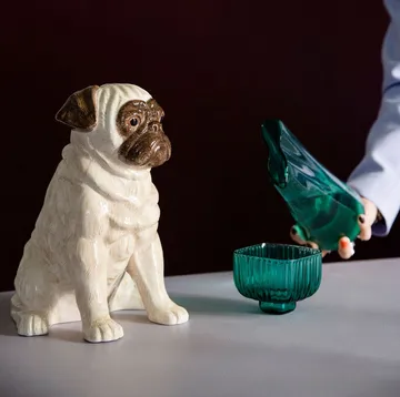 Big Pug decoration 31 cm - beige - Byon