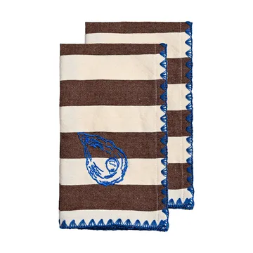 Bubba fabric napkin 45x45 cm 2-pack - Oyster - Byon