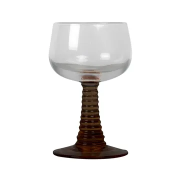 Ewa wine glass - clear-brown - Byon