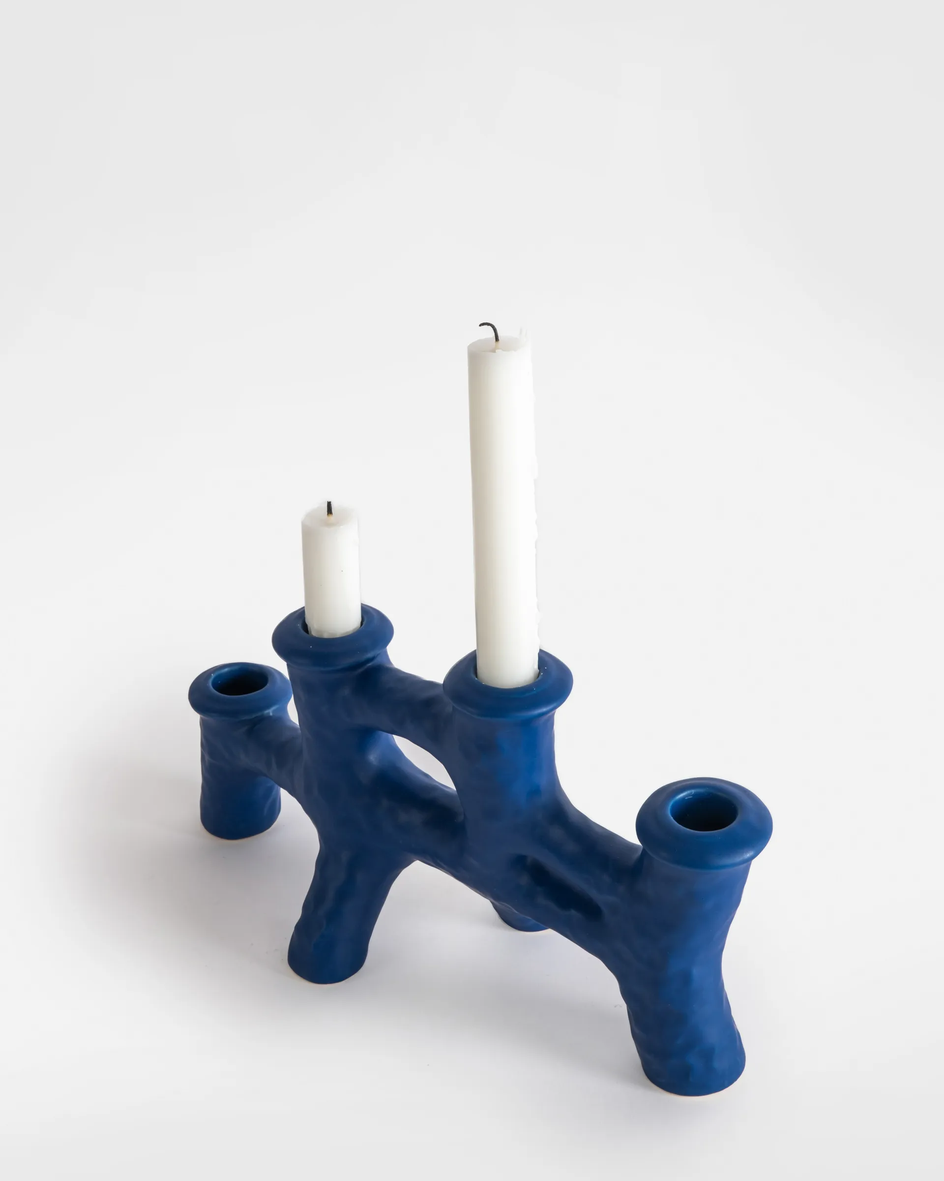 Luca candle sticks 12x30 cm, Blue Byon