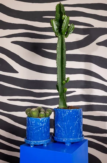 Muddy pot L Ø23 cm - Blue - Byon