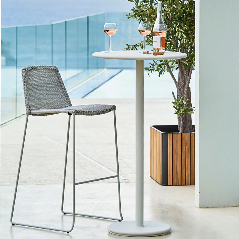 Breeze barstool, White grey Cane-line