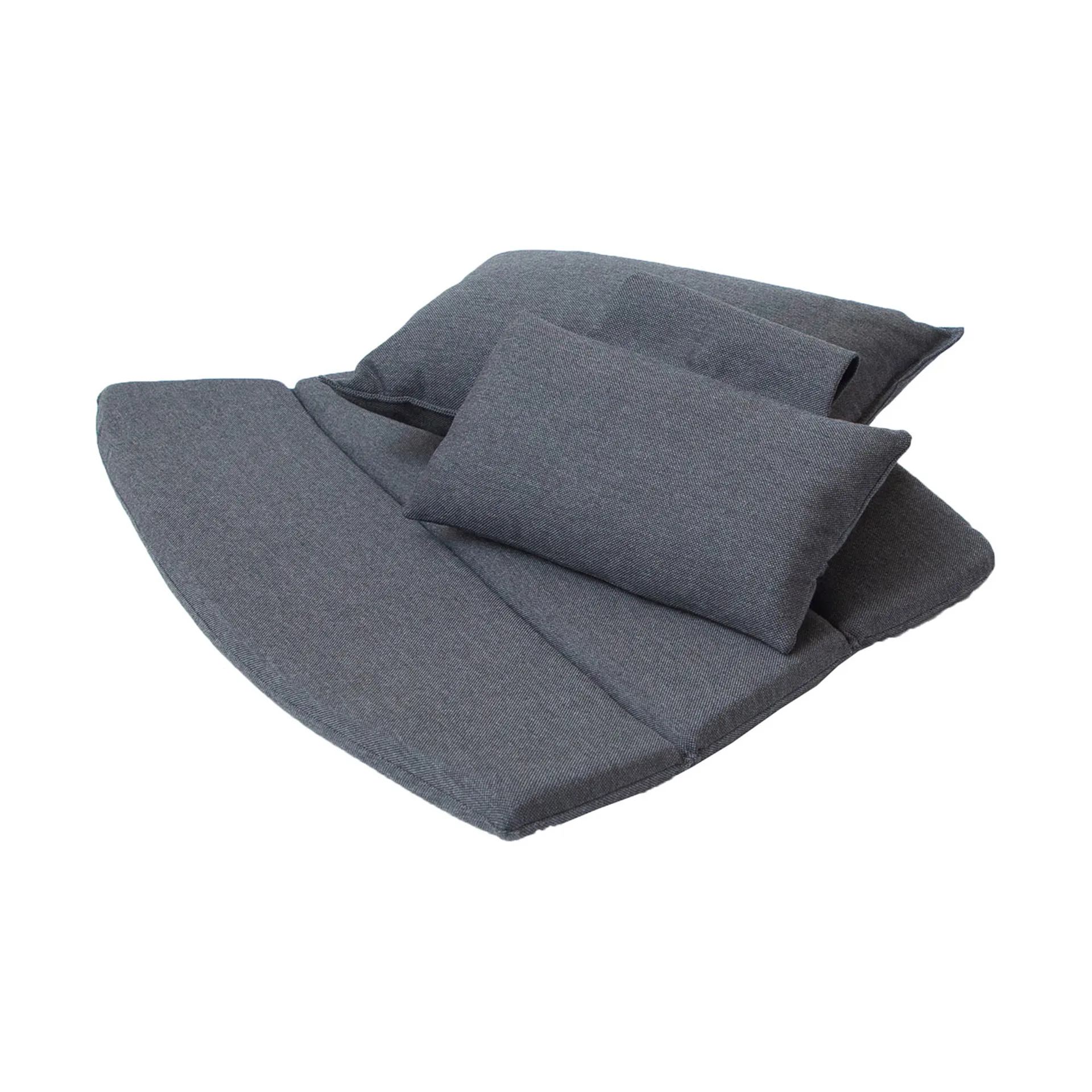 Breeze cushion set lounge armchair high back, Cane-line Natté black Cane-line