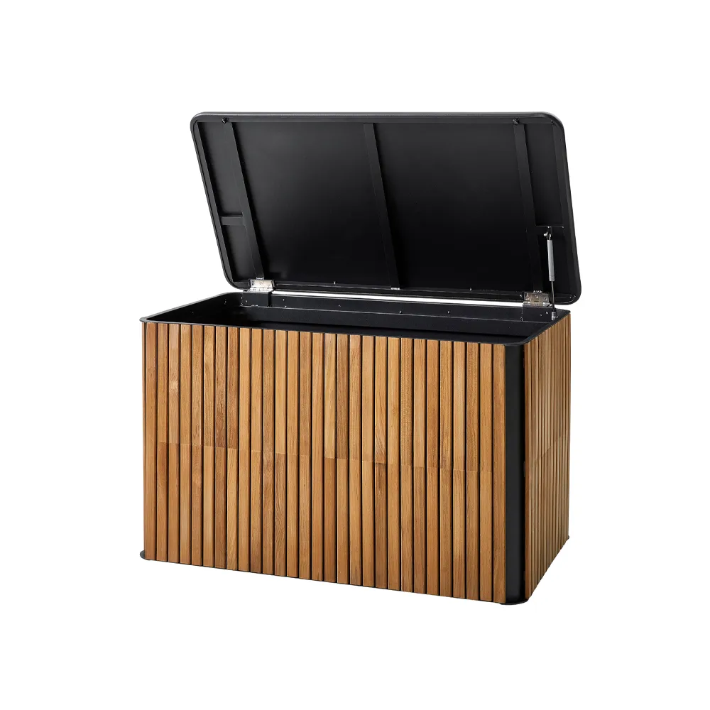 Combine cushion box, Teak, lava grey, small Cane-line