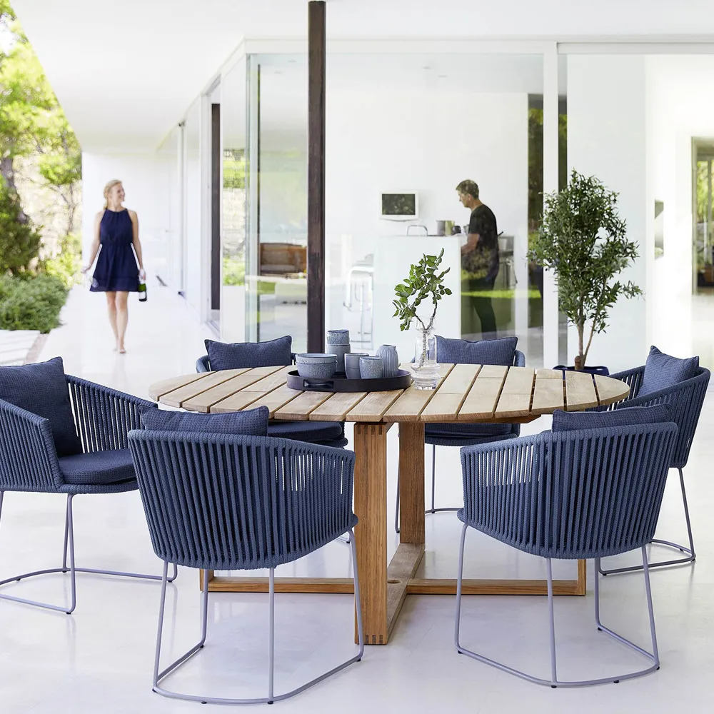 Endless dining table round teak, Ø130 cm Cane-line