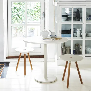 Go coffee table Ø80 cm - Lava grey-white - Cane-line