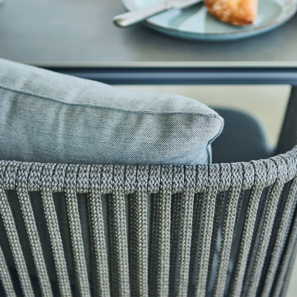 Moments stackable chair cushion, Cane-Line Natté grey Cane-line
