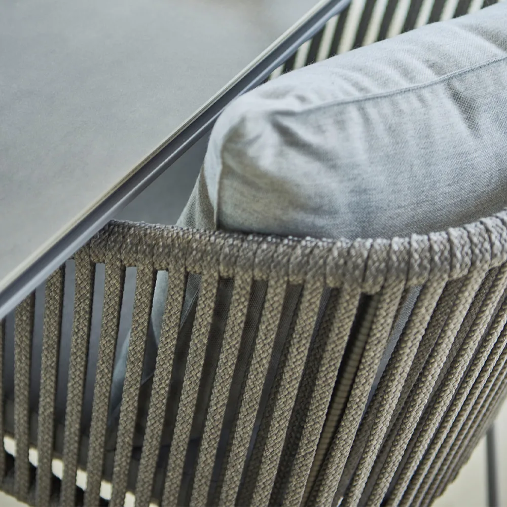 Moments stackable chair cushion, Cane-Line Natté grey Cane-line