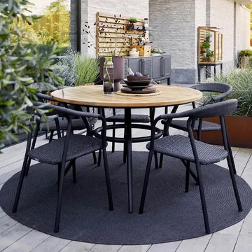 Noble chair - Dark grey - Cane-line