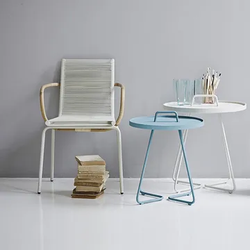 On the move table Ø37 cm - White - Cane-line