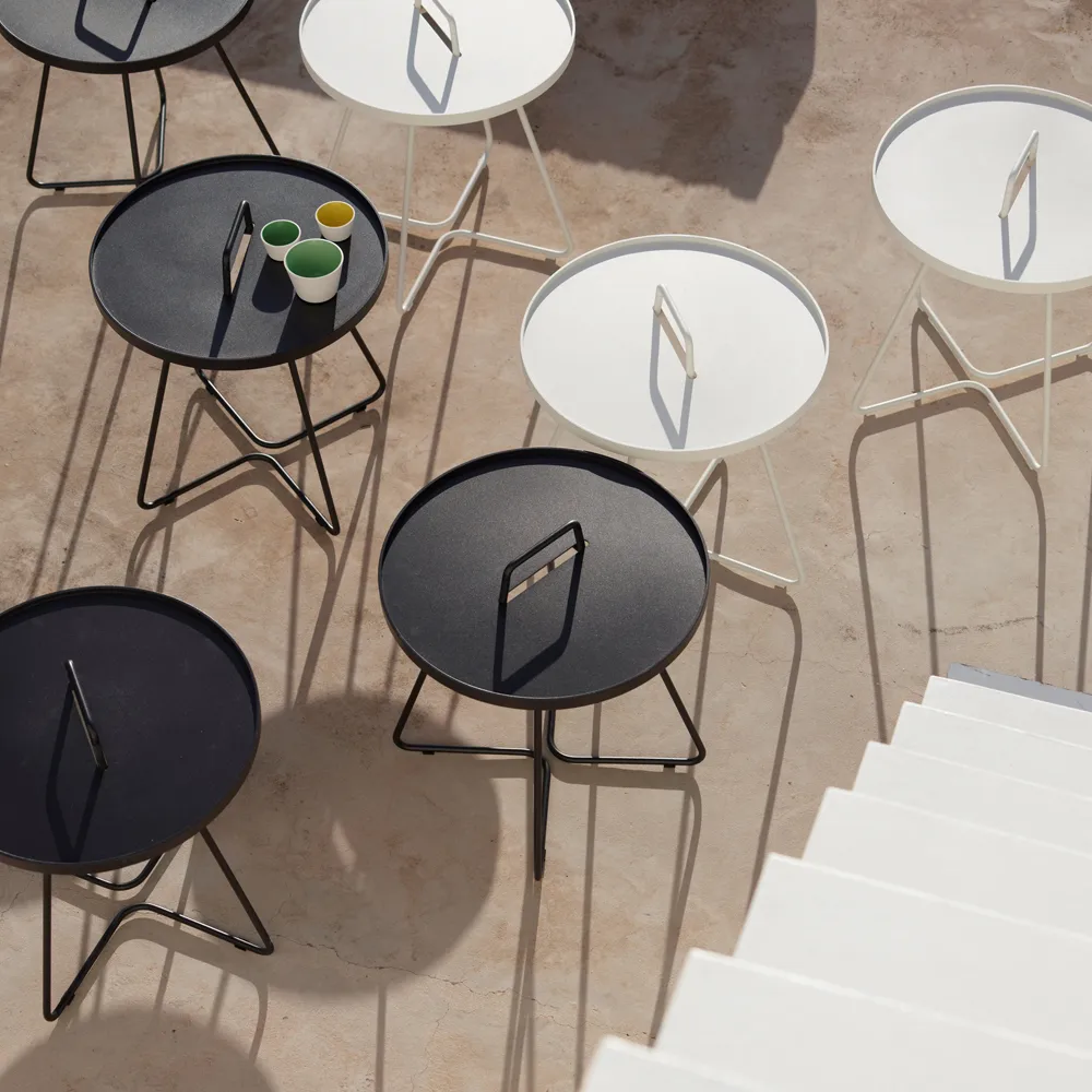 On the move table Ø44 cm, Dark green Cane-line