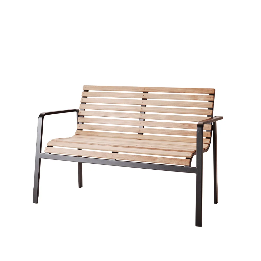 Park bench, Lava grey, teak Cane-line