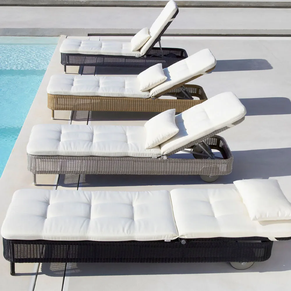 Presley sun lounger weave, Graphite Cane-line