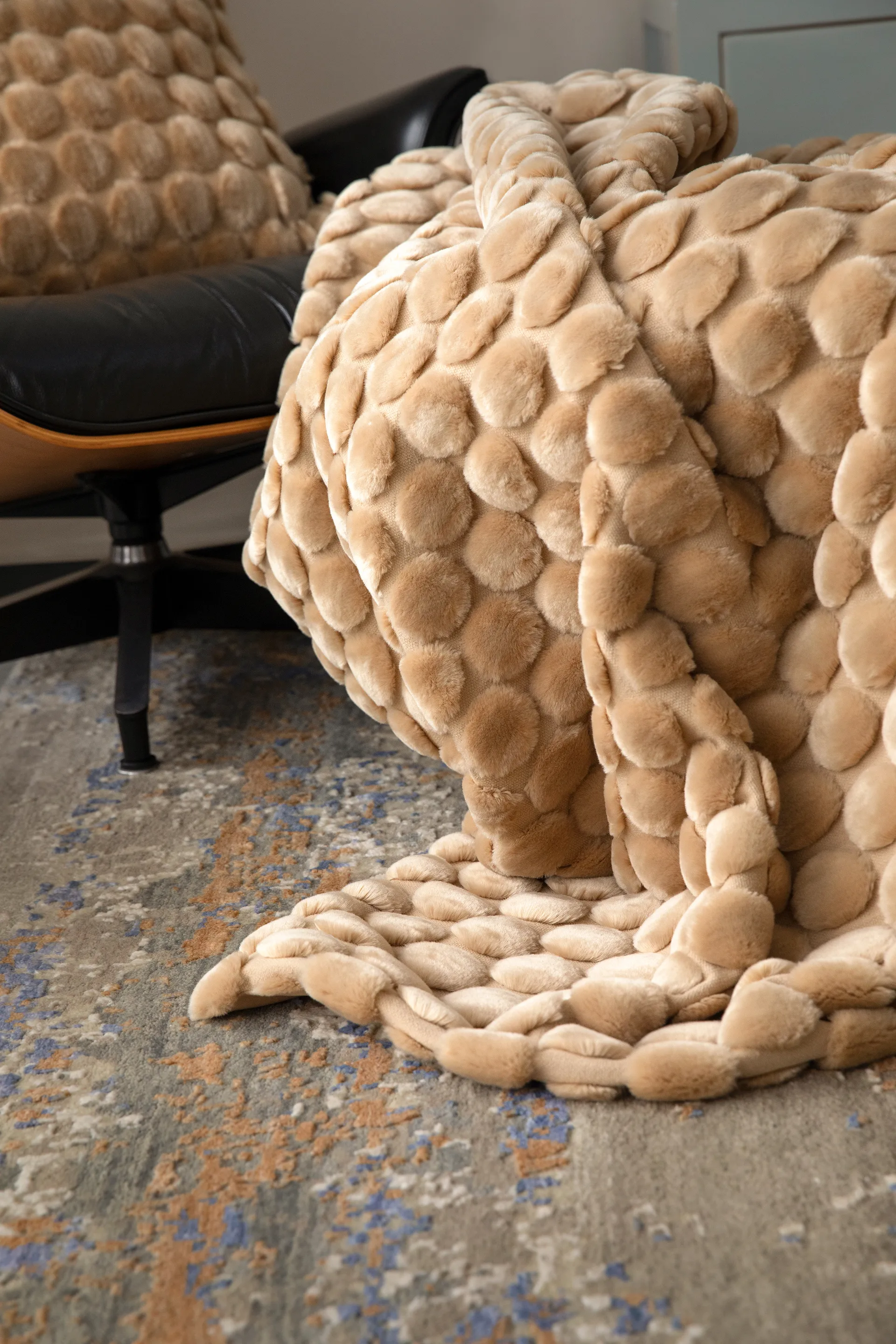 Egg Collection throw blanket 130x170 cm, Beige Ceannis