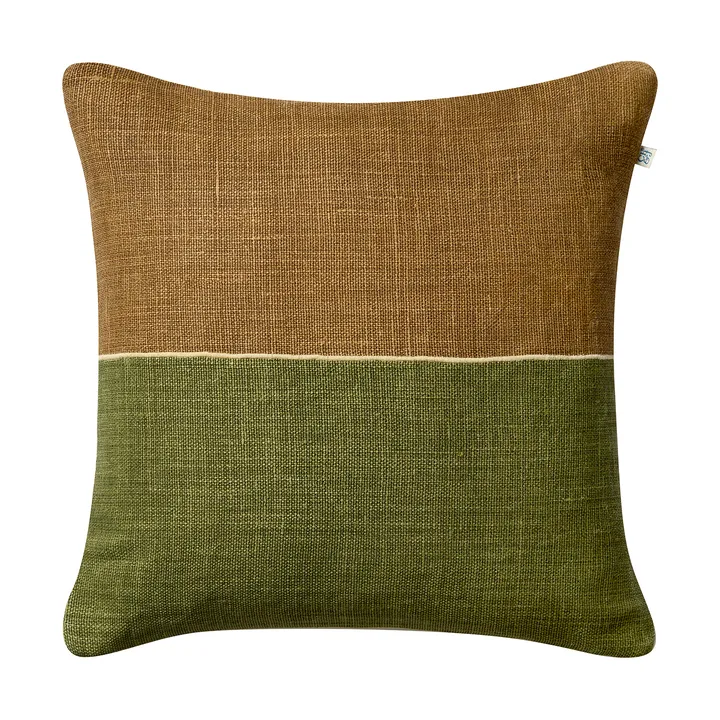 Amol cushion cover 50x50 cm - Taupe-cactus green - Chhatwal & Jonsson
