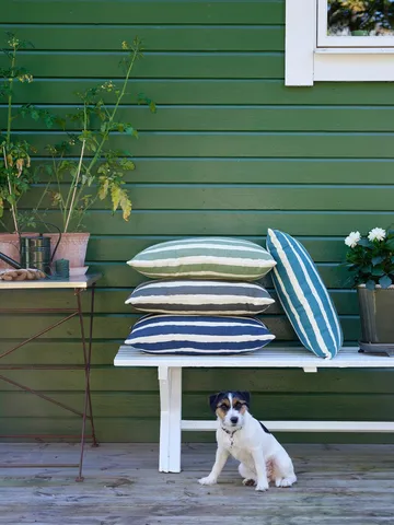 Block Stripe outdoor cushion 40x60 cm - Blue-off white - Chhatwal & Jonsson