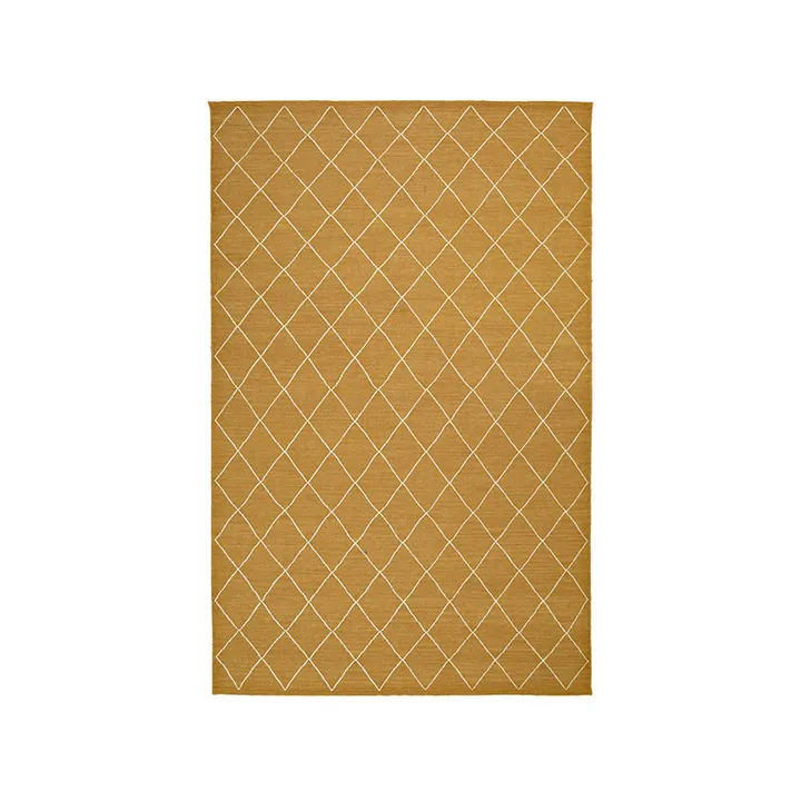 Diamond Rug - Masala yellow/off white, 230x336 cm - Chhatwal & Jonsson