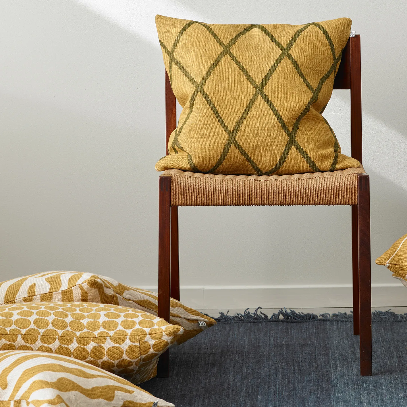 Dot Ari cushion cover 50x50 cm, spicy yellow Chhatwal & Jonsson