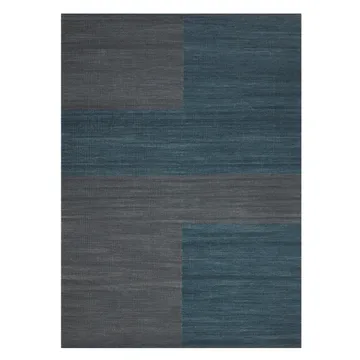 Ganga wool carpet 200x300 cm - greyish blue-dark blue - Chhatwal & Jonsson