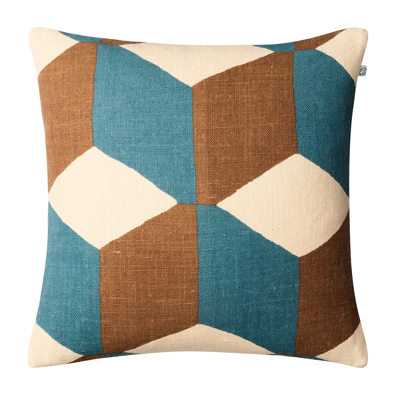 Hawa pillowcase 50x50 cm, Light beige-heaven blue-taupe Chhatwal & Jonsson