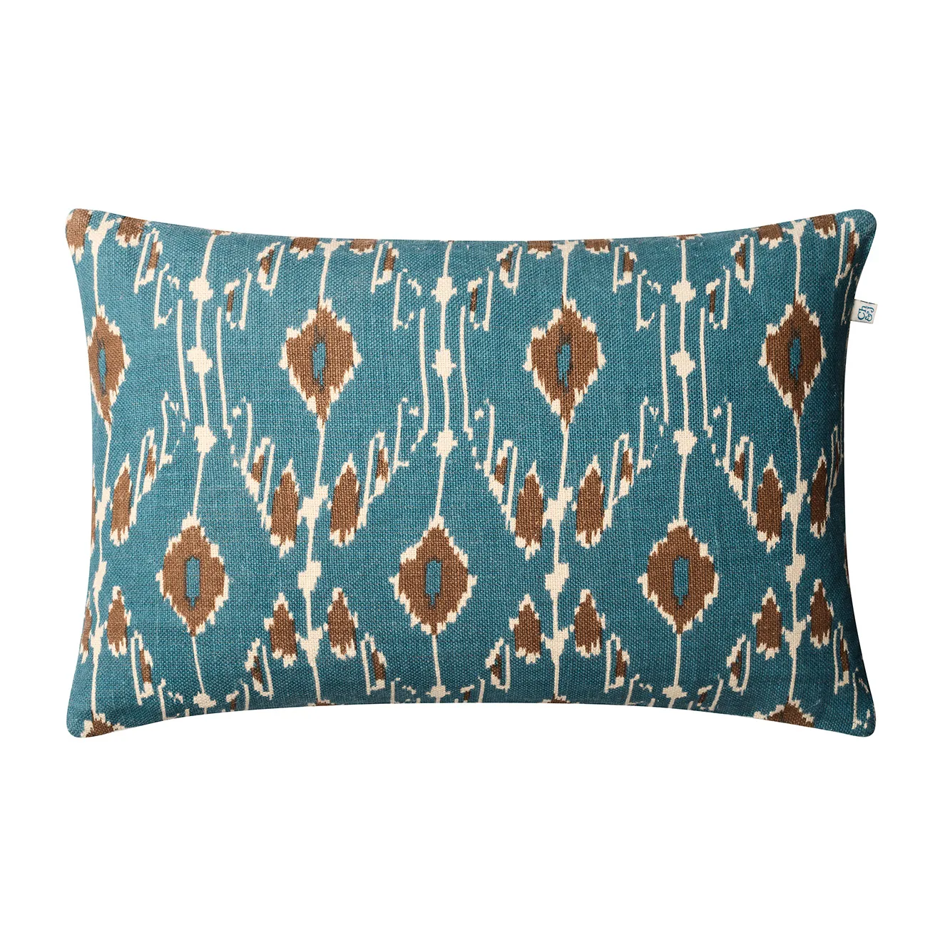 Ikat Goa pillowcase 60x40 cm, Heaven blue-taupe Chhatwal & Jonsson